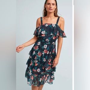 NWT Eliza J floral Ruffle dress